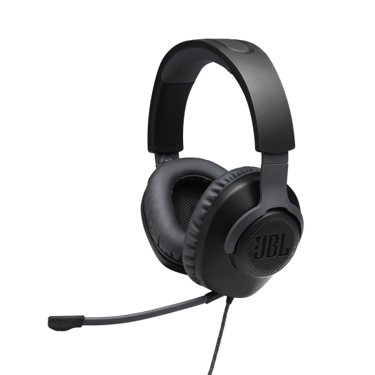 JBL Quantum 100 | 着脱可能マイク付オーバーイヤーゲーミングヘッドセット